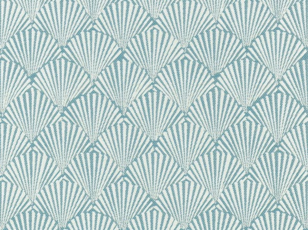 Teal caribbea pattern fabric