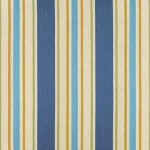 Blue orange green cayman stripe fabric