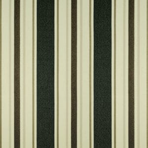 Black tan and white stripe fabric cayman