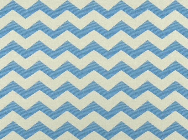 Cozumel pattern blue and white fabric