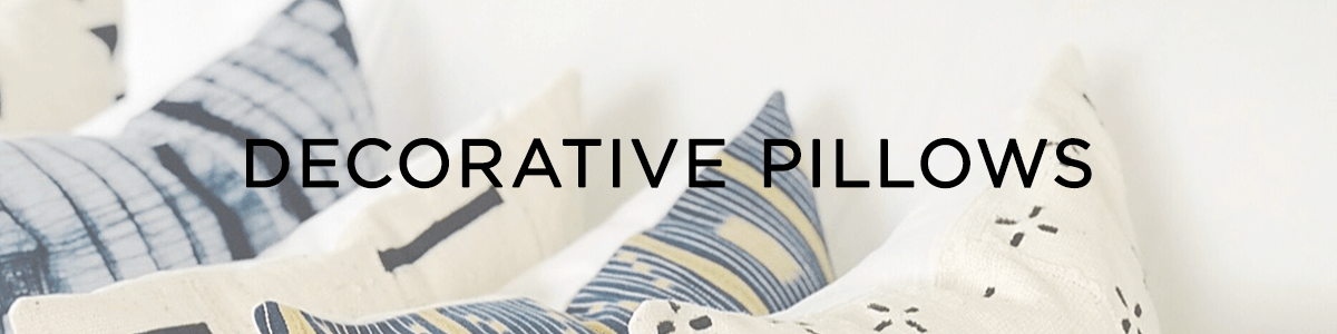 Decorative pillows banner
