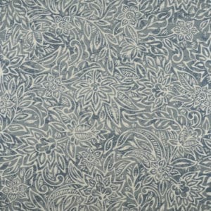 Gray blue floral paisley pattern