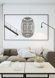 silver pendant light 