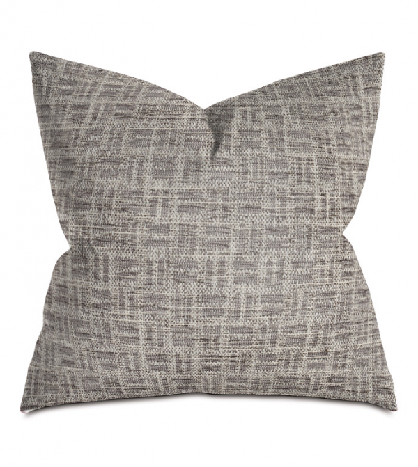 Brown Twill Weave Throw Pillow