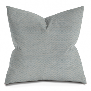 Grey-Blue Chevron Throw Pillow