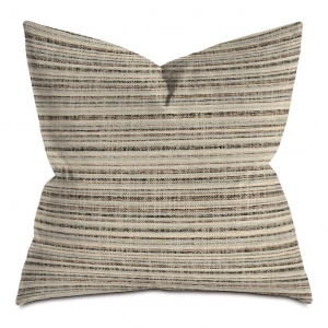 Brown and Beige Stripes Throw Pillow