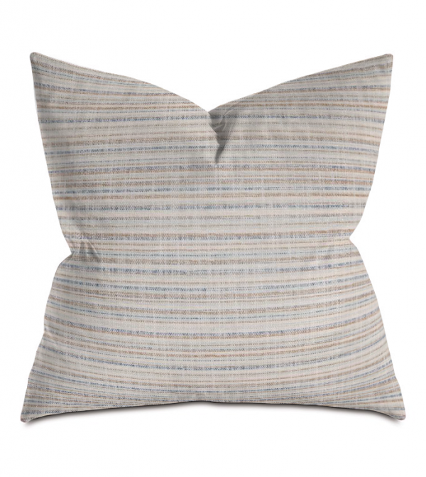 Mottled Stripes Neutral Throw Pillow