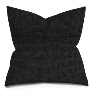 Charcoal Twill Weave Throw Pillow