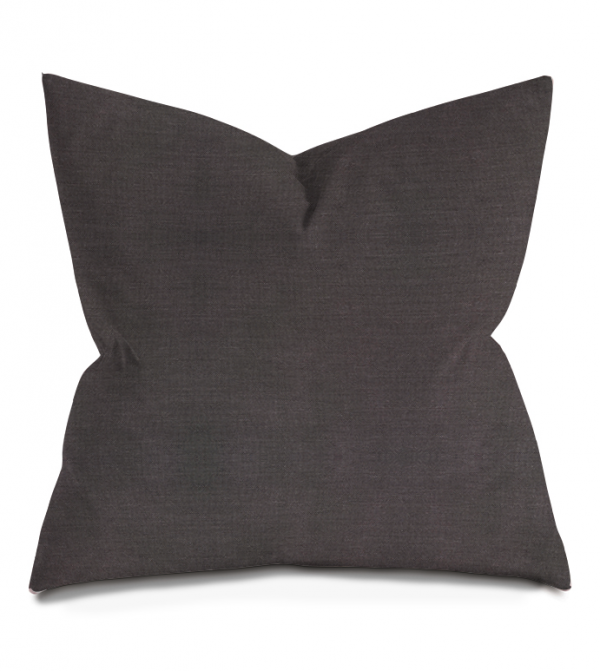 Charcoal Grey Throw Pillow