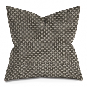 Grey Chunky Woven Geometric Throw Pillows