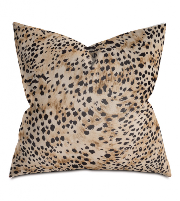 Snow Leopard Stripe Throw Pillow