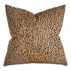 Desert Lynx Stripe Throw Pillow