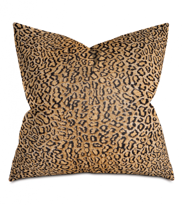 Desert Lynx Stripe Throw Pillow