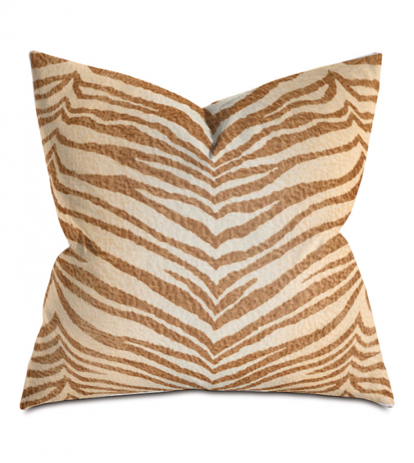 Beach Tiger Stripe Throw Pillow
