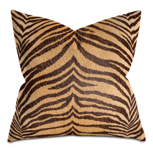 Desert Tiger Stripe Throw Pillow